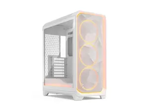 Fractal Design Meshify 3 Ambience Pro RGB ATX mATX Mid Tower PC Case - White Chassis with Clear TG Side Panel