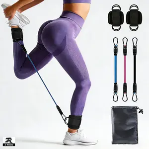 Resistance Bands, 5-Pack Ankle Band Set for Leg and Hip Training –  TPE Material Band for Women Men, with Comfortable Grip, Ideal for Workouts at Home , Exercise Equipment,Yoga Gym Fitness, Adjustable gift, Full-Body,  Eco-Friendly, Natural,Yoga, Buy it