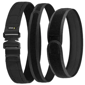 VOTAGOO Battle Belt with Quick Release Buckle MOLLE System, Heavy Duty Gun Holster Belt