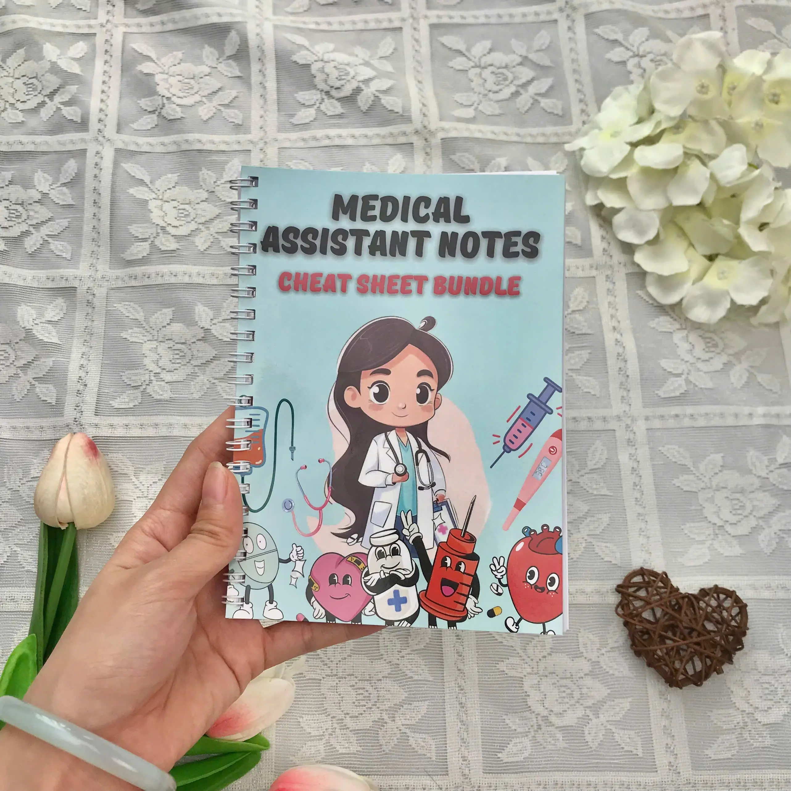 Medical Assistant Notes & Cheat Sheet Bundle Paperback – Quick Study Guide, Clinical Reference & Exam Prep Book for MA Students