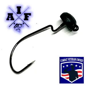 10ct NED RIG JIG HEADS Weedless 2/0 Victory EWG Hook (Choose Weight and Color)