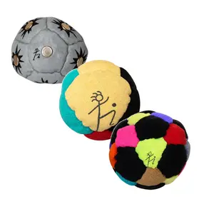 3 Pack Soccer Dirtbag Hacky Footbag Sacks Soft 2.36 inches Footbags for Adults Juggling Balls Vibrant Sports Design for Indoor Outdoor Play Party Favors and Coordination Training