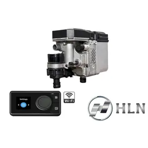 HLN Aquano 5K Hydronic (for hot water or engine cold start) Diesel Heater 12V F- Vehicle Original Equipment; Installation Kits, -40C WiFi Controller Included