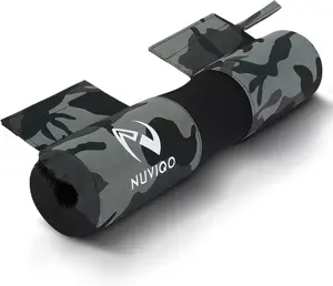 Barbell Squat Pad with Thick Foam and Nylon Padding - Neck & Shoulder Protective Pad Provides Support for Squats, Lunges & Hip Thrusts - Fits Olympic Standard Weightlifting Bar