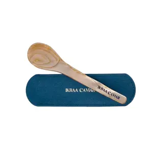 Pink Mother of Pearl Caviar Spoon