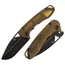 Tenable Bombur Folding Kitchen Knife - T1054 Series, D2 Steel 3.53" Blackwashed or Stonewashed Blades, Chunky G-mascus, Amber PEI, G10 or Micarta Handle, 0.196''/5.0Mm Heavy-Duty Overbuilt Construction, Rock-Solid Lockup, Midgards Messer Design