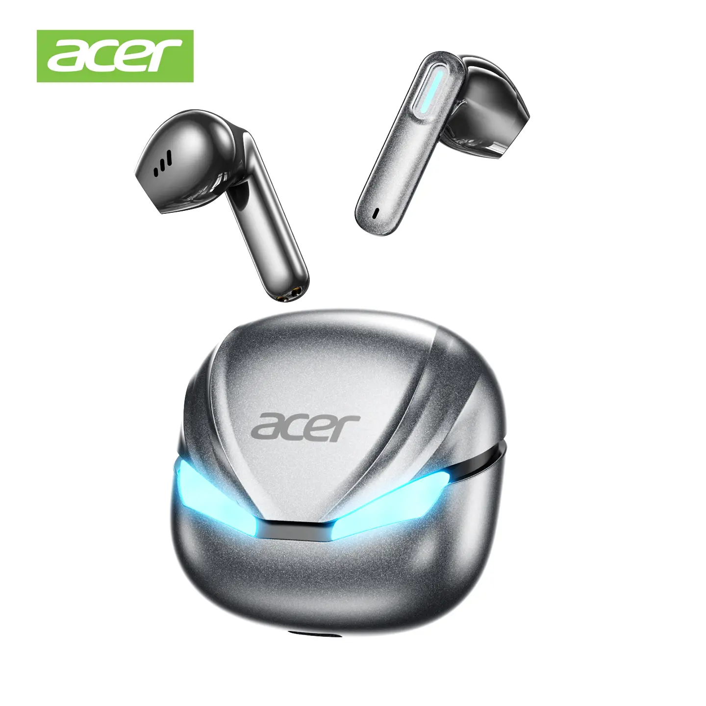 Acer OHR800 TWS Wireless Earbuds - Bluetooth 6.0 Low Latency Gaming Headsets, High Fidelity Sound, IPX5 Waterproof Headphones, Built-in Microphone Touch Control Mens Gifts, Birthday Gifts for Him, Ideal for Sports tiktokshopbacktoschool
