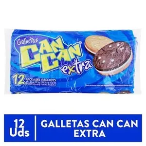 3 Galletas Can Can Extra- 12 Paquetes (37.5g)