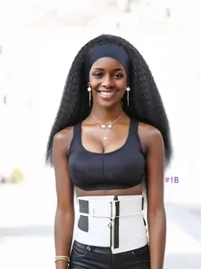 24 Inch High Temperature Fiber Headscarf Wig, Curly Straight Hair, Women Synthetic Wig, Daily Role Play Heat Resistant, Synthetic Material Wigs