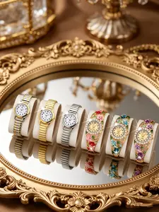 6pcs Elegant Luxury Women's Quartz Watches, Exquisite Watch Set, Trendy Watch Set, Multiple Colors, Casual Round Analog, Perfect for Holidays and Gifts