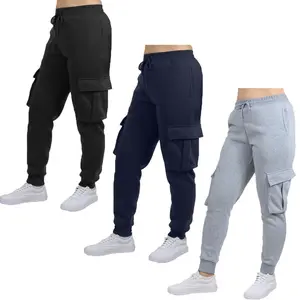 3-Pack Women's Fleece Lined Cargo Jogger Sweatpants (S-2XL)
