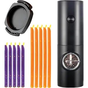 Trending Now Kitchen Upgrade Bundle - Electric Salt & Pepper Grinder, 2-in-1 Can Opener & Reusable Bag Sealer 3-Piece Kitchen Gadget Set