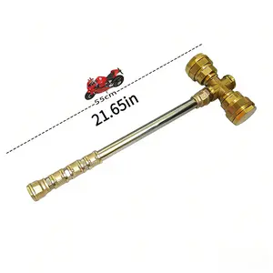 22-inch DIY Brass Assembled Hammer Ornament  brass + 304 Stainless Steel Hardware Holy Hammer Creative Gift New Year Gift. viking  gear