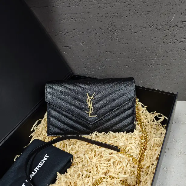 Pre-owned Yves Saint Laurent Leather Shoulder Bags YSL 7.8'' R14709 Shoulder Bag C14309423840 0724 T2 Luna