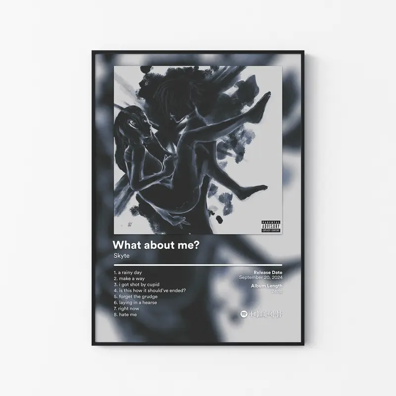 [New Music Decor - Sale Up To 40%] [Unframe] Skyte Album Posters, Underground Rap Music Wall Art, Dark Aesthetic Decor, Trendy Bedroom Artwork, Gift for Music Lovers