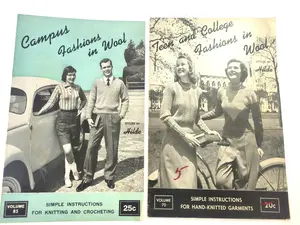 1940s Knitting Pattern Books: Campus & College Styles
