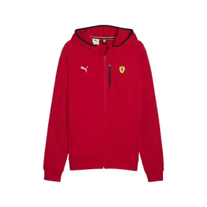 PUMA Mens Scuderia Ferrari Hooded Jacket Athletic Outerwear Casual - Red