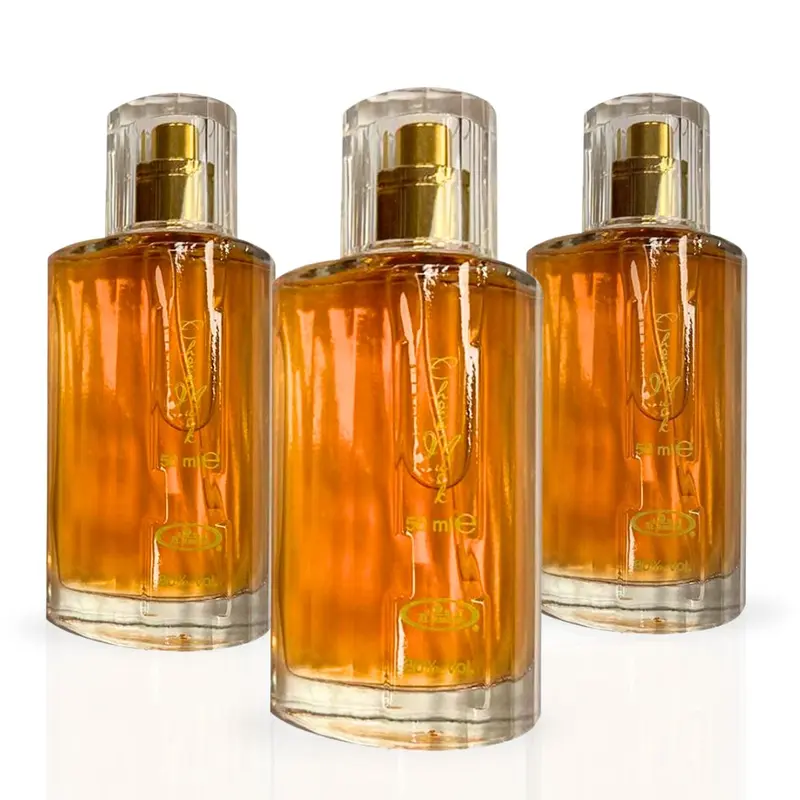Choco Musk Eau de Parfum Spray 50ml (1.7 oz) by Al Rehab (Pack of 3) - Pack of 3 Vanilla Musk Perfume, Arabian Perfume, Long Lasting Perfume for Men & Women