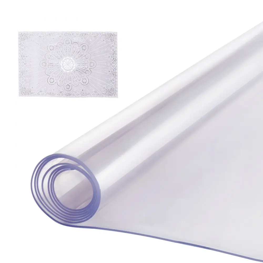 【summerfinds】VEVOR PVC Table Protector 24x48 Inch Clear Plastic Desk Protector 2.0mm Thick