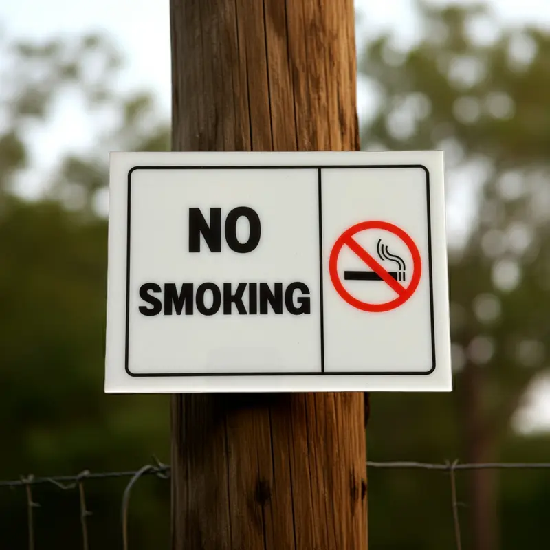 no smoking signage