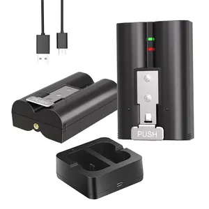 7200mAh Replacement Battery with Charger Station for Ring Doorbell Camera 2/3/3 Plus/4, Spotlight and Stick Up Cam, Rechargeable Upgraded Lithium Li-ion Batteries