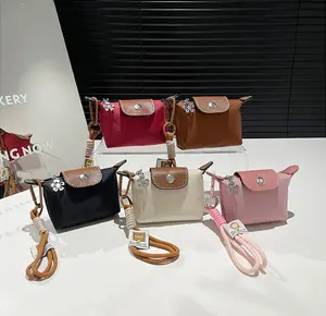 Mini Wallet for Women, Detachable Nylon Wrist Strap Coin Purse, Casual Zipper Purse, Zipper Closure, Decorative Bag, Christmas Gift, Suitable for Young Girls