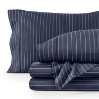 Pinstripe - Midnight Blue/White