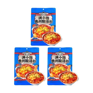 ManXiaoBao Guizhou Sour Soup Noodles 371g x 3 Pack | Authentic Guizhou Flavor | Hot New Product | Includes Full Box of Doudou Noodles