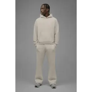 410 Oversized Cropped Hoodie - Cream