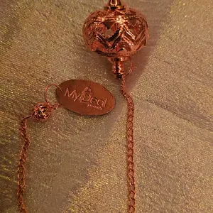 Copper Dowsing Pendulum with Lantern Shape for Body Healing, Reiki Balancing Chakras, Aura Cleansing, Water Divining, Ghost Hunting, Meditation Chi
