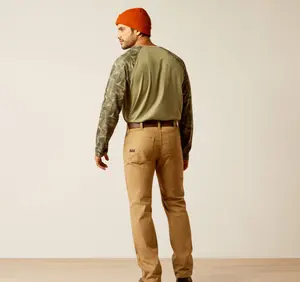 Ariat Men's M5 Field Khaki Straight DuraStretch Made Tough Straight Work Pants 10051859