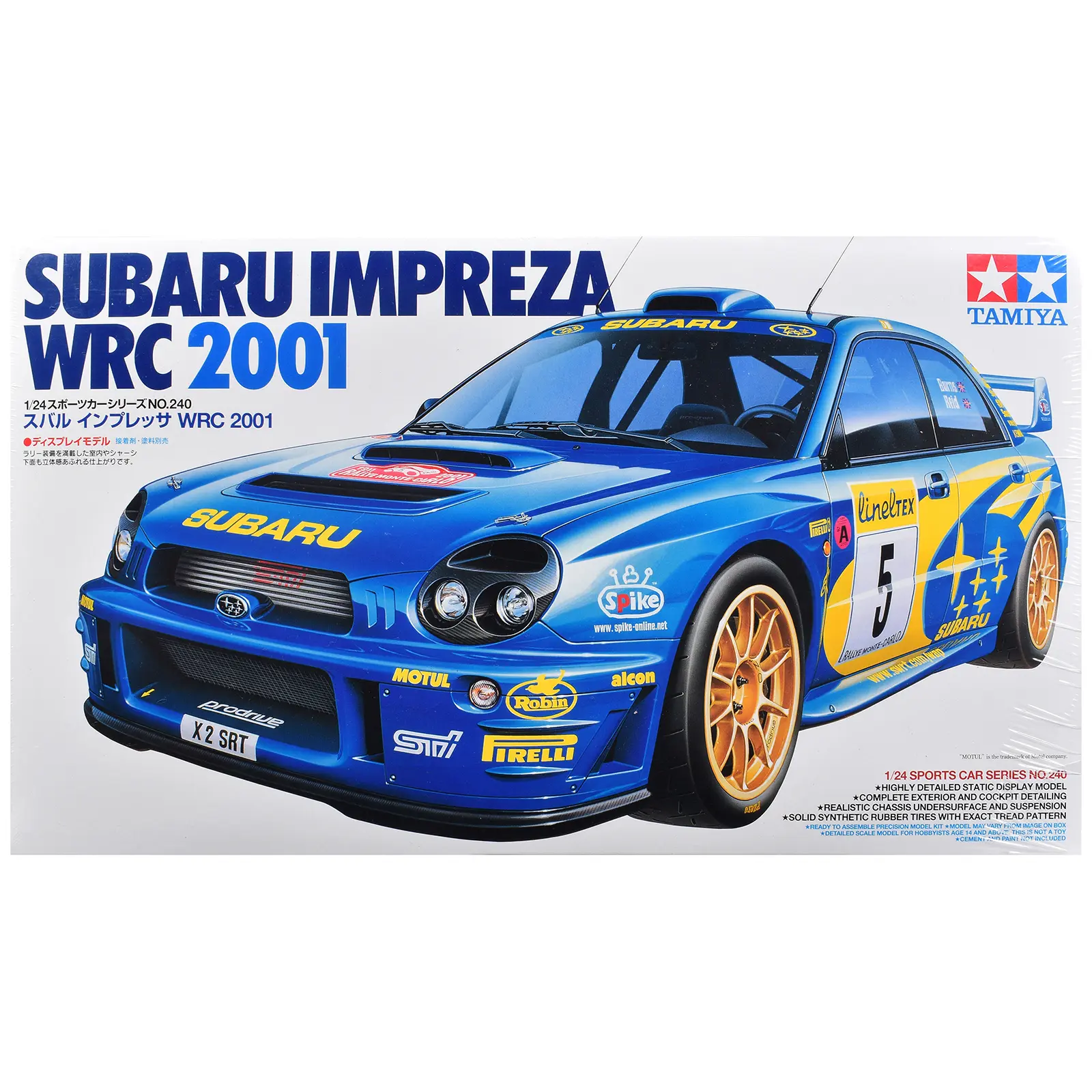 Model Kit Subaru Impreza "WRC" (2001) 1/24 Scale Model by Tamiya