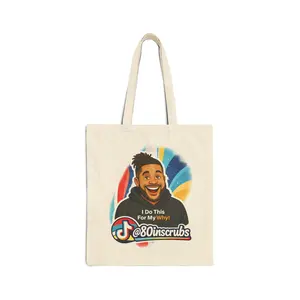 @80inscrubs "I Do This For My Why" Canvas Tote | OFFICIAL MERCH COLLAB |  80inscrubs Official Gear