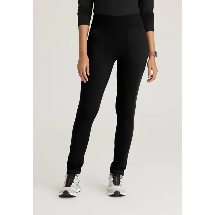 Barco One Performance Knit Strive 6-Pocket Mid-Rise Scrub Leggings