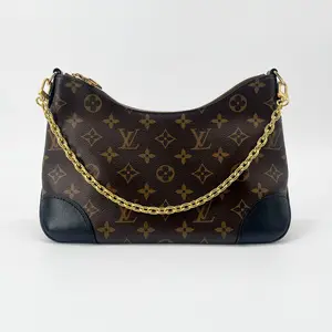 Pre-owned Louis Vuitton Monogram Shoulder Bags LV Boulogne NM Black