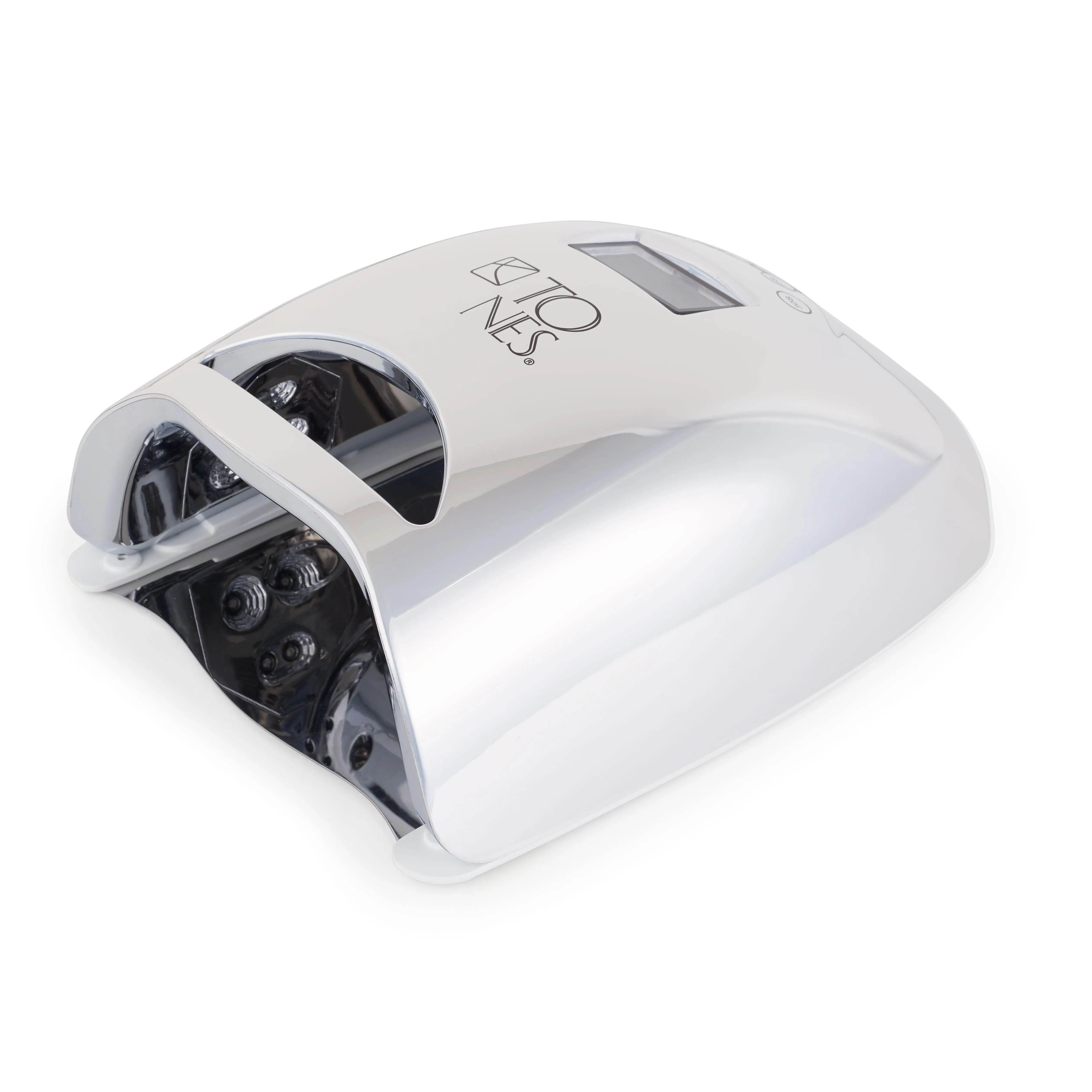 Tones UV/LED Nail Gel Curing Nail Lamp - Stainless Steel Base, Cordless, Portable Design for Manicure and Pedicures - Professional Salon Use Handle