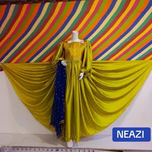 black and pistachio Afghani outfit