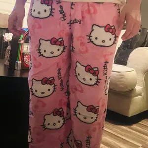 SANRIO Hello Kitty Comfy Pajama Pants - Size Need Two More - Cute Cozy Y2K Style - TikTok Approved Loungewear for Women - Perfect for Couples - Nightwear - Womenswear