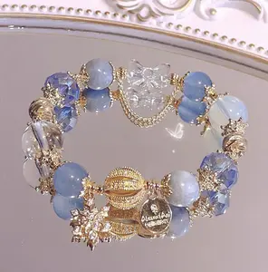 Azure Whisper Crystal Bracelet