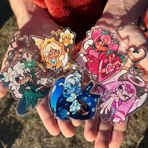 Cookie Run Kingdom acrylic charms - Pure Vanilla, Shadowmilk, Hollyberry, Eternal Sugar, White Lily Cookie