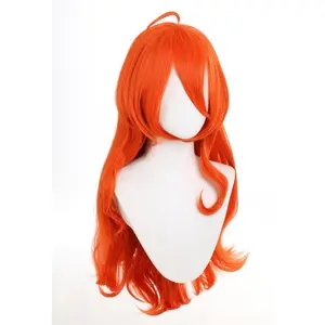 Winx Club Bloom Red Wave Wig with Bangs Long Cartoon Anime Halloween Cosplay Wig