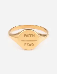 Faith Over Fear Ring