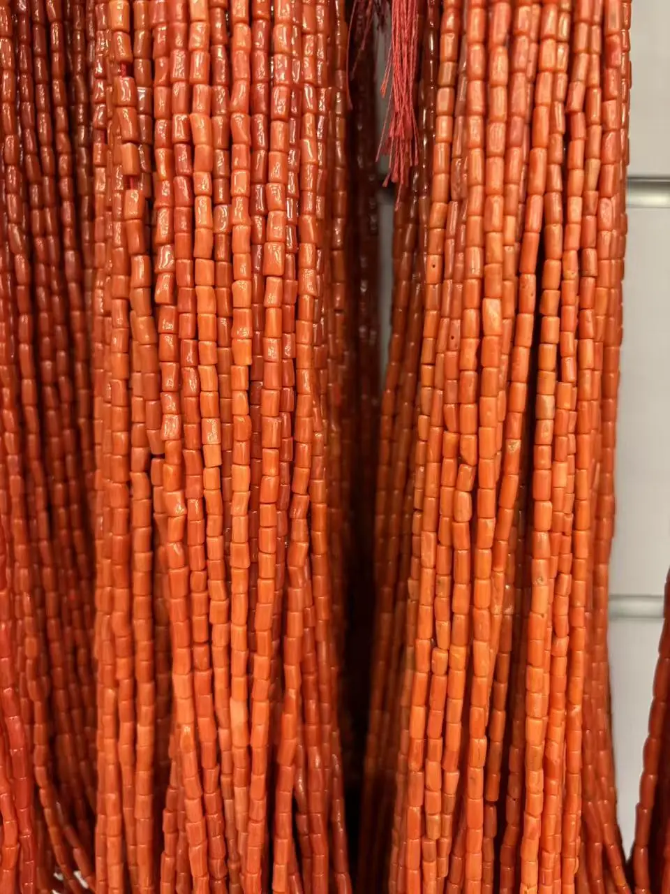 [DO NOT BUY DIRECTLY] Natural Red Organic Stone Beads Strand - Tube Shape, Heshi, Round, Roundels, Barrel Loose Beads for DIY Jewelry Making, Mindful Craft, Customer Live Order Link $1