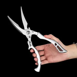Ultra Sharp Stainless Steel Kitchen Scissors for Chicken Bone, Meat & Seafood  All Your Cooking Prep Needs