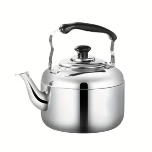 Stainless Steel Tea Kettle, 1.06gal Electromagnetic Stove Gas Stove Universal Kettle, Household Tea Pot, Commercial Large-capacity Water Kettle, Teapot