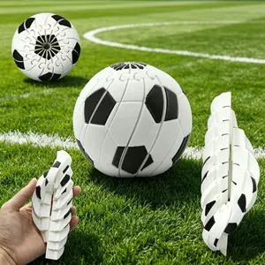 3D Transforming Stress Relief Ball, Slime Stress Ball, Soccer Ornament, Fan Memorial Gift, Essential for Work and School