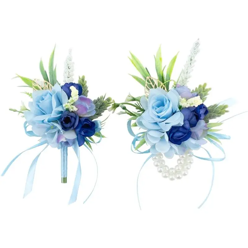 prom corsage for light blue dress Megan Corsage - #WC011 main image 0