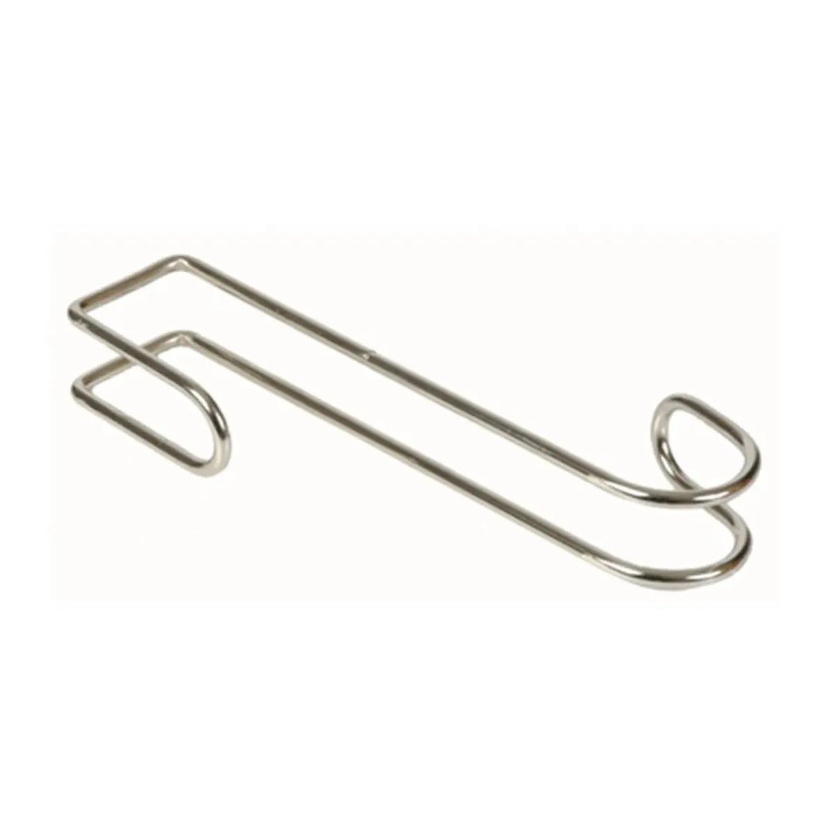 Jacks 357-8 Nickel Metallic Utility Hook - 8 in. Wall Mount Durable Standard Home Organizer for Attachment Hooks & Rails Home Supplies Storage