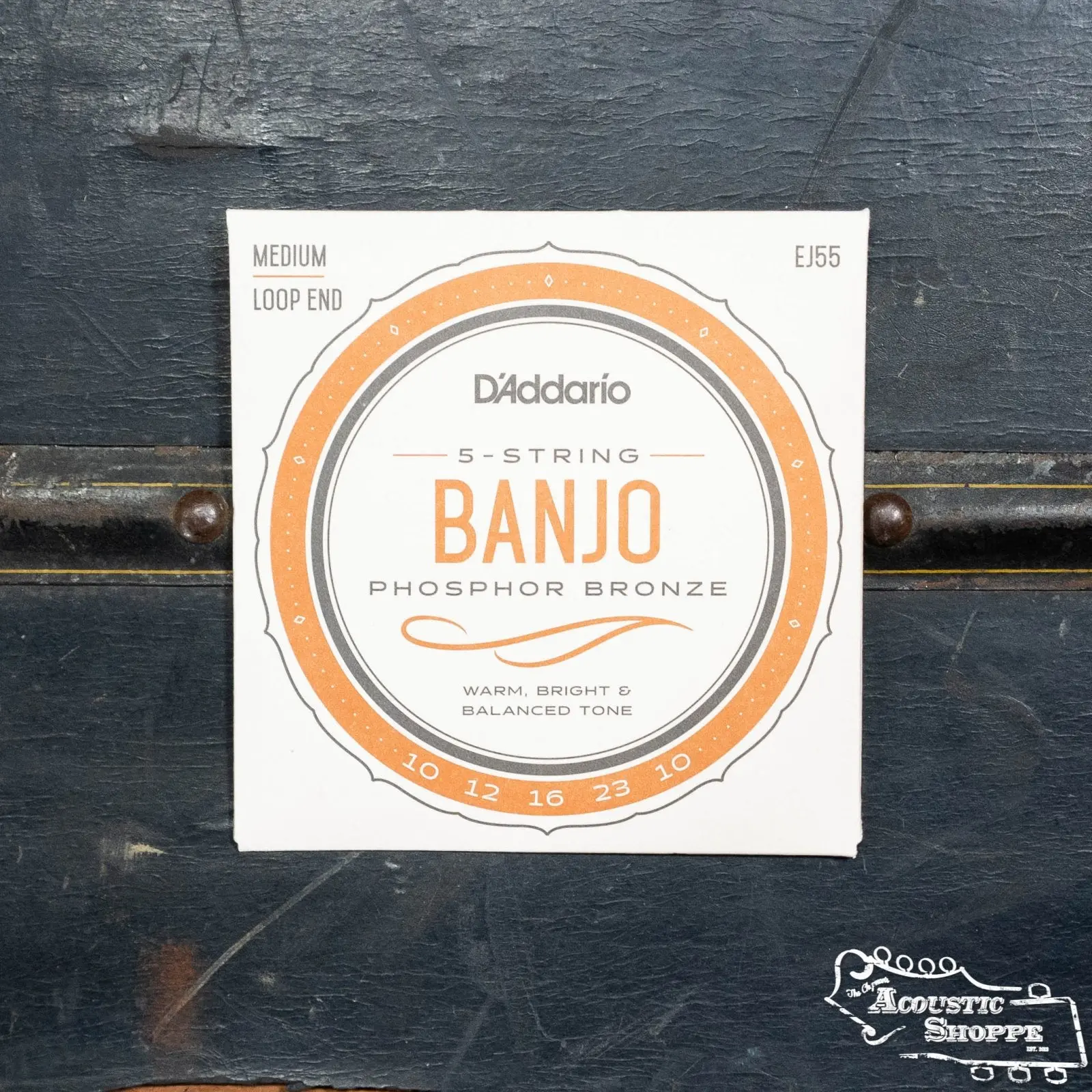 D'Addario EJ55 Phosphor Bronze 5 String Banjo Strings - Medium 10-23