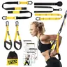 YFAZ Unisex Suspension Resistance Training Kit - Polyester-Nylon Build, Adjustable Straps Fit You (2-3m), Door Anchor, Multi-Size, 1-Min Setup, Travel-Friendly, Durable Functional Gym Tool for Push/Pull/Plank Coordination
